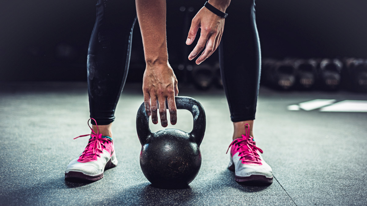 Woman With Kettlebell