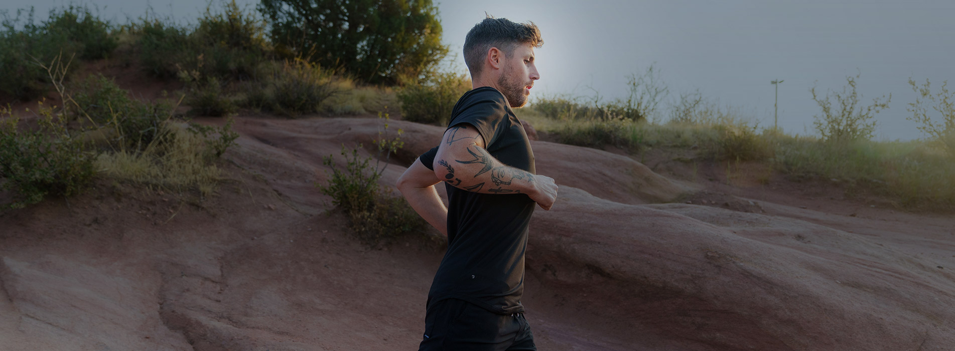 Male Runner Using Trainingpeaks In Morrison, Colorado Red Rocks